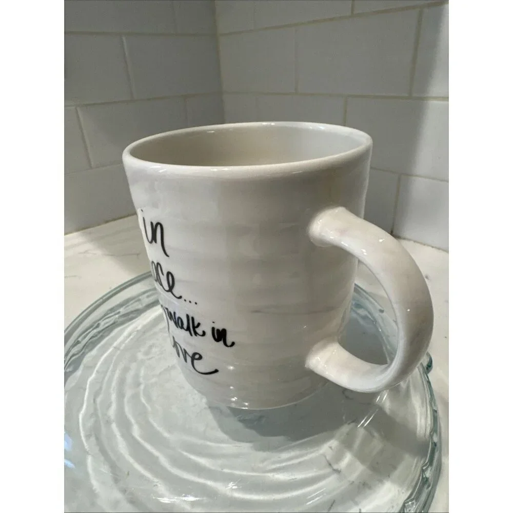 Austin & Ash Mug Live in Grace Walk in Love Coffee Mug Religious Large